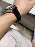 亞梵尼代用瑞士名爵真皮手表帶原裝款真牛皮防水男女雙按蝴蝶扣表鏈20mm 黑色黑線皮帶-銀蝴蝶扣 20MM 曬單實(shí)拍圖