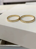 真愛(ài)之鑰《情話(huà)》18K黃金刻字情侶戒指求婚結婚對戒鉑金男女金戒指禮物 18K黃金 7/8/9號(單枚) 曬單實(shí)拍圖