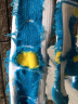 SOARED轮滑袜子专用儿童滑板袜男吸汗防滑速滑溜冰鞋轮滑袜女童滑冰袜子 浅蓝色 27-30码 实拍图