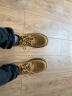 MONACWE马丁靴男士韩版中帮短靴子工装雪地棉鞋加绒复古英伦二层猪皮靴潮 驼色 38 实拍图