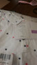 筱嵐T恤女2023夏新款女士波點(diǎn)棉質(zhì)短袖翻領(lǐng)POLO衫 白色 3XL 曬單實(shí)拍圖
