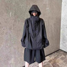 JEEP SPIRIT黑武士防水沖鋒衣男女款春秋美式工裝機能褲子爬山套裝戶外登山服 8008黑色沖鋒衣【男女款】 M 曬單實拍圖