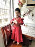 佐緋絡(luò)漢服國學(xué)唐裝少爺服中國風(fēng)古裝書生古風(fēng)2024漢服帥氣男童 紅色凌風(fēng)衣服+吊墜 M 110 建議身高95-115c 曬單實拍圖