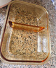 小熊（Bear）高硼玻璃保鮮飯盒可微波爐加熱專(zhuān)用餐盒格保鮮冰箱 兩格1030ml 曬單實(shí)拍圖