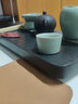 凝雅 正品汝窯功夫茶具 品茗茶杯臺(tái)灣開片汝瓷創(chuàng)意個(gè)人單杯陶瓷茶盞普洱綠茶紅茶辦公家用 平和杯天青（約65ml） 曬單實(shí)拍圖