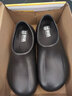 廚盾廚師鞋防滑鞋防水防油廚房鞋男純黑餐飲工作上班耐磨超輕柔軟舒適 升級款-寬頭+乳膠鞋墊 41 曬單實(shí)拍圖