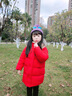 G.DUCKKIDS兒童羽絨服女童中長(zhǎng)款2024冬季新款加厚童裝女孩冬裝外套寶寶襖子 紅色拜年棉服【真毛領(lǐng)】 90 建議80-90cm1歲半-2歲 曬單實(shí)拍圖