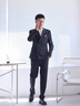 皮爾卡丹（pierre cardin）西服套裝男英倫風雙排扣職業(yè)正裝商務(wù)休閑西裝三件套新郎結(jié)婚禮服 中灰色【西裝+褲子】 XL 52【建議125-135斤左右】 曬單實拍圖
