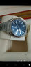 歐米茄（OMEGA）瑞表男海馬系列自動機械鏤空日歷防磁腕表41mm 鋼帶藍盤220.10.41.21.03.001 曬單實拍圖