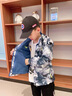 卡瓦拉兒童裝男女童沖鋒衣外套防風(fēng)洋氣可拆卸搖粒絨內(nèi)膽三合一春秋冬款加絨加厚中大童學(xué)生迷彩戶(hù)外上衣潮流 灰色 150碼（建議身高140CM左右） 曬單實(shí)拍圖