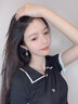 寶曼丹 BORMENDAM貓眼石耳墜耳環(huán)女高級感輕奢氣質(zhì)時尚百搭奢華風(fēng)水晶耳釘寶石耳飾 金色 曬單實拍圖