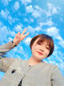 Olrain歐芮兒法式針織開衫女小外套春裝女裝愛心章仔氣質(zhì)上衣 灰色 XL 曬單實拍圖