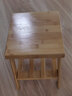 匠君心（jiangjunxin）入門(mén)換鞋凳可坐式穿鞋凳家用進(jìn)門(mén)口創(chuàng  )意簡(jiǎn)約現代小鞋架楠竹換鞋凳 原色楠竹小凳 曬單實(shí)拍圖