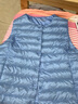 杰奧羽絨馬甲90%白鴨絨多色羽絨背心內(nèi)膽 2366#淺藍色 2XL (180) 曬單實拍圖