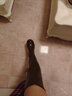 淺町厚底長(cháng)靴女秋冬過(guò)膝靴彈力瘦瘦靴棕色騎士靴皮靴高筒及膝靴女 棕色 37 曬單實(shí)拍圖