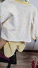 小三月嬰兒背帶褲兩件套男童秋冬季保暖套裝女寶寶加絨衣服冬天可外穿 96332-S和96332-K點點兔黃 90 cm 建議18-23斤 曬單實拍圖
