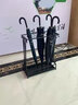 菲享 雨傘架收納架家用酒店大堂商用創(chuàng)意雨傘收納桶鐵藝北歐風(fēng)掛傘架門口掛放傘架子置物架雨傘筒 【升級(jí)加粗加大款】黑紗紋【10孔8鉤】 【全新升級(jí)高端北歐風(fēng)輕奢雨傘架，家用、公司都適合】 曬單實(shí)拍圖