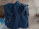 彼愛(ài)詩(shī)2條裝夏季新款高腰學(xué)生牛仔短褲女夏天卷邊闊腿a字外穿熱褲子 608淺藍+608深藍 (+腰帶1條) M-建議90-105斤 曬單實(shí)拍圖