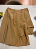 moussy 女裝新款非正式學(xué)院風(fēng)不對(duì)稱(chēng)下擺半身裙028GAZ30-6020 070米色 M 00002 曬單實(shí)拍圖