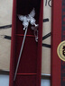 泰光銀樓銀發(fā)簪999足銀雙蝶花絲發(fā)簪素色實(shí)心國風(fēng)銀飾 蝴蝶發(fā)簪 曬單實(shí)拍圖