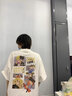 季法嘉重磅純棉短袖t恤夏季新款280克雙紗美式潮牌卡通寬松潮流衣服男 精梳光滑綿軟面料   【白色】 2XL 曬單實(shí)拍圖