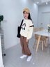 G.DUCKKIDS小黃鴨女童春秋季套裝2025新款洋氣9歲8中大童運動(dòng)冬裝兩件套女孩 春秋款兩件套 咖色 150 曬單實(shí)拍圖