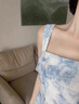 FEISIMI沙灘連衣裙女裝衣服夏天小個(gè)子顯瘦套裝兩件套裙子女夏季2025新款 藍(lán)色套裝 L 曬單實(shí)拍圖