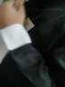媌媄軒民國風(fēng)長袍馬褂男士長衫中式伴郎團(tuán)裝評書快板相聲大褂男演出服裝 黑色 180cm 140-170斤 曬單實拍圖