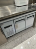 新飛 （Frestec）冷藏工作臺冰柜商用不銹鋼操作臺冷藏冷凍冰柜雙溫保鮮柜水吧臺冰箱廚房平冷工作臺冷凍冰柜 1.2*0.6*0.8M冷藏【中梁/回彈門(mén)】 曬單實(shí)拍圖