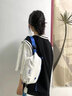 百事（PEPSI）聯(lián)名款潮男女時(shí)尚百搭運動(dòng)旅行出差收納健身高顏值學(xué)生腰包胸包 藍白 曬單實(shí)拍圖