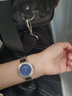 多姆禮盒裝手表女氣質(zhì)小藍表時(shí)尚輕奢鑲鉆防水石英女生手表新年禮物 銀色網(wǎng)帶藍面 曬單實(shí)拍圖