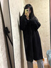 DAVEY MODE2025早秋季新款黑色長(zhǎng)款毛衣外套針織開衫女春秋季韓系慵懶風(fēng)大衣 黑色大被子毛衣【zt】【今年流行 M 【95-110斤】 曬單實(shí)拍圖