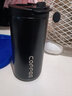 薩浪嘿咖啡保溫杯精致便攜式掛耳咖啡杯子歐式奢華隨行杯外帶車(chē)載隨手杯 黑色-400ml 曬單實(shí)拍圖
