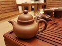 月壺茗清正宗全手工宜興紫砂壺高端茶具泡茶壺原礦底槽清壽珍掇球壺 壽珍掇球 曬單實拍圖