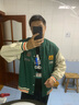 外套男秋季新款胖子超大碼港風(fēng)宇航員工裝夾克男加肥加大碼潮牌胖子立領(lǐng)寬松春季款港風(fēng)外套潮牌國潮棒球服男 A094-JK8120墨綠色 4XL 175-200斤 曬單實(shí)拍圖