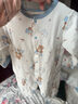 歌瑞家（greatfamily）新生兒對襟連身衣2024秋季新款嬰兒童裝連體衣家居服雙面布樂友 男款【玩具熊】 66【3-6月】 曬單實(shí)拍圖