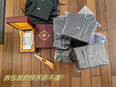 美壘錫罐茶葉罐純錫手工存茶罐功夫茶具綠茶密封罐精品錫器禮盒儲茶罐 9*14cm 本色梅蘭竹菊 曬單實(shí)拍圖