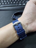 天牛（TANNEW）氟橡膠手表表帶男適配西鐵城精工美度華為GT防水手表鏈男手表配件 針扣款 藍色（鋼色扣） 20mm 曬單實(shí)拍圖