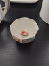 龍寅茶杯羊脂玉琺瑯彩單杯功夫茶具品茗杯個人杯主人杯陶瓷高檔禮盒裝 琺瑯彩八角杯禮盒裝 曬單實拍圖