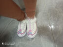 Skechers斯凱奇兒童奶茶熊老爹鞋秋季舒適女大童休閑鞋熊貓鞋302524L 蜜桃思慕雪/WLV 34 曬單實(shí)拍圖