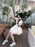 妙奕嘉連衣裙女純欲裙子夏天女裝2025新款夏季少女感新品衣服小個(gè)子女裙 提花泡泡袖收腰公主裙 XL 【建議110-120斤】 曬單實(shí)拍圖