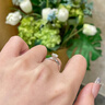 DR. DARLING鉆戒女公主圓包莫桑石情侶戒指男一對戒1克拉求婚結(jié)婚戒禮物 情侶戒指一對50分【活口/閉口】 曬單實拍圖