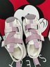 暇步士（Hush Puppies）童鞋女童涼鞋2025夏季兒童鞋男童包頭洞洞鞋戶外鏤空休閑沙灘涼鞋 HP3217紫色 26 鞋內長16.6cm 曬單實拍圖