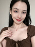 法蔻 FARCOKO粉水晶項鏈女新款輕奢高級感鎖骨鏈吊墜七夕情人節生日禮物送女友 粉水晶項鏈【全國倉/極速達】 曬單實(shí)拍圖