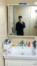 【休閑西服】小西服春秋季韓版chic復古bf風西裝外套男士復古寬松港風小西裝簡約休閑單西服 X02黑色 M 曬單實拍圖