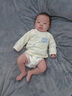 莫代爾嬰兒衣服半背衣初生產(chǎn)房夏季0—3月新生兒52碼和尚服薄款上衣夏天 曬單實拍圖