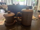 洛湘宜興紫砂杯男士長輩生日禮物辦公杯茶杯高檔刻字茶水分離泡茶蓋杯 五福呈祥（五件套） 曬單實拍圖
