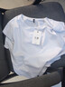 凡迪時(shí)尚夏季純色修身短袖t恤男士圓領(lǐng)緊身上衣白色男裝打底潮牌體恤潮流 白色 L 曬單實(shí)拍圖