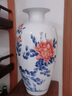 伯莎丹頓（BERTHA DENTON）景德鎮(zhèn)陶瓷花瓶新中式家居客廳辦公室裝飾品大號(hào)薄胎玲瓏瓷器擺件 薄胎國色天香魚尾瓶 高 48cm 曬單實(shí)拍圖