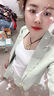 普妮姿職業(yè)套裝女夏季薄款2025新款輕熟風氣質(zhì)女神范綠色西裝外套工作服 綠色西裝+九分褲 2XL【建議：119-128斤】 曬單實拍圖